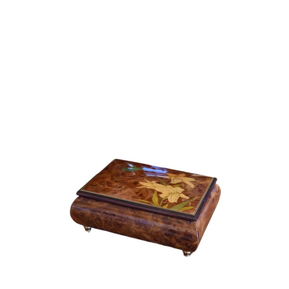 Italian Sorrento Inlaid Hummingbird Musical Box